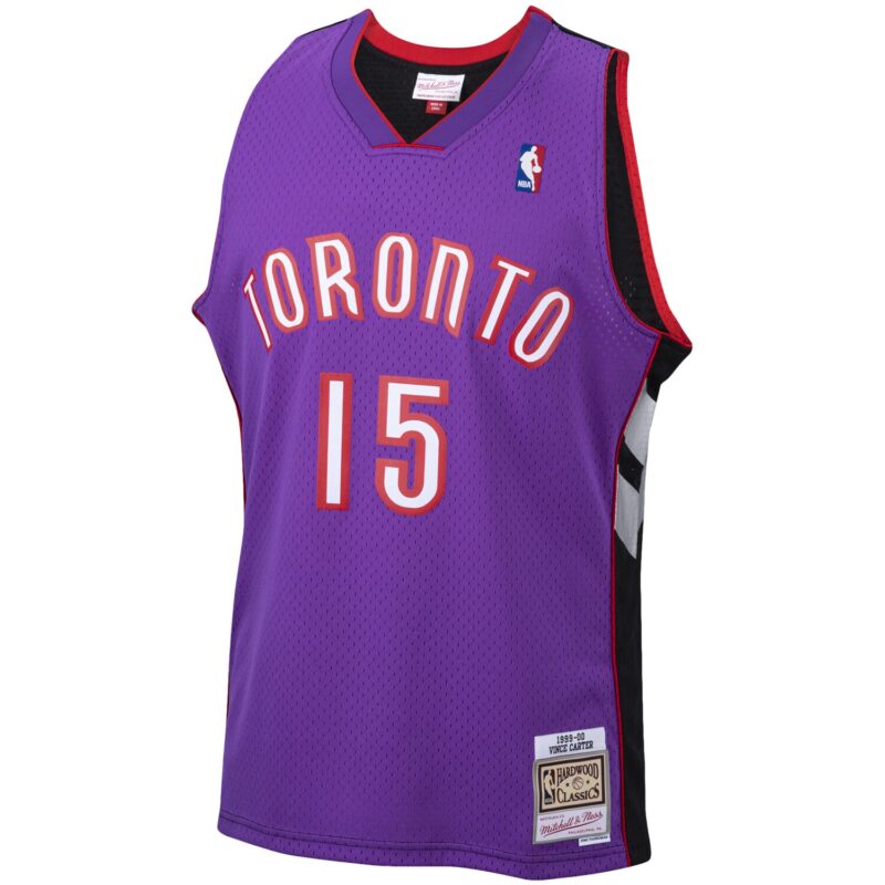 Vince Carter Toronto Raptors Mitchell & Ness 1999/00 Hardwood Classics Swingman Jersey - Purple - Image 2
