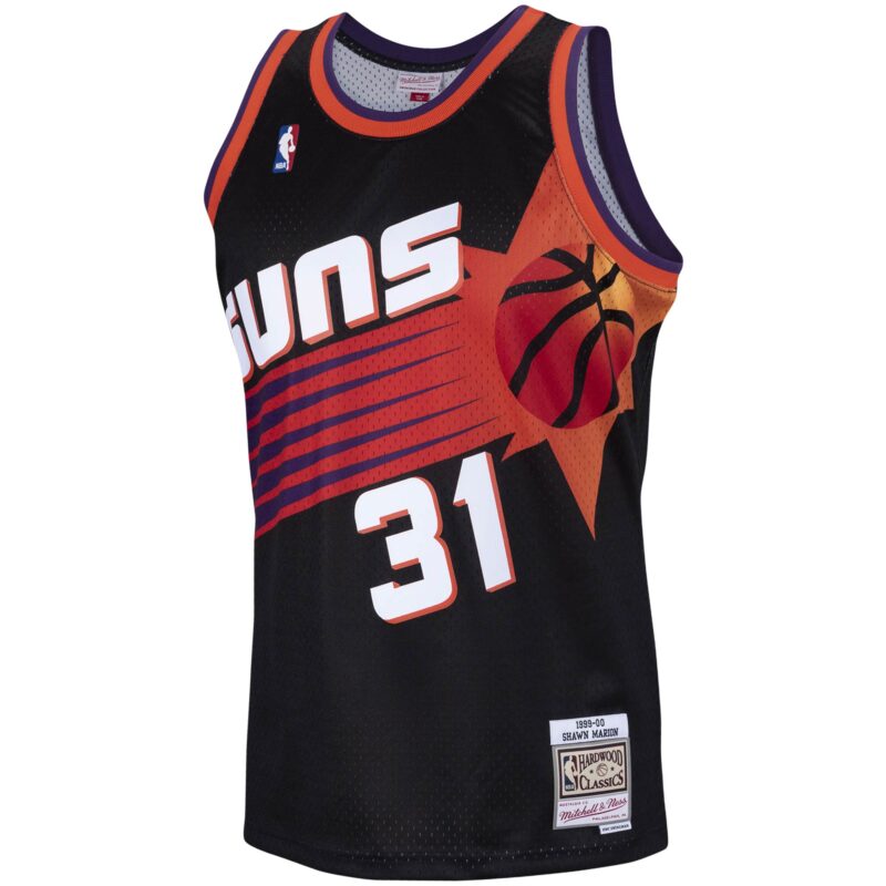 Shawn Marion Phoenix Suns Mitchell & Ness 1999/00 Hardwood Classics Swingman Jersey - Black - Image 2