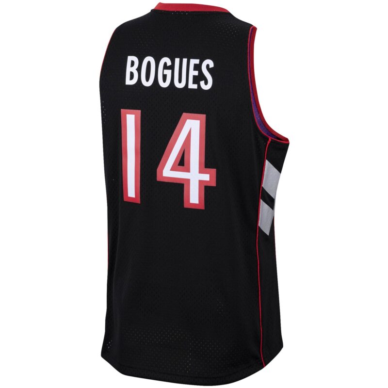 Muggsy Bogues Toronto Raptors Mitchell & Ness 1999/00 Hardwood Classics Swingman Jersey - Purple - Image 3