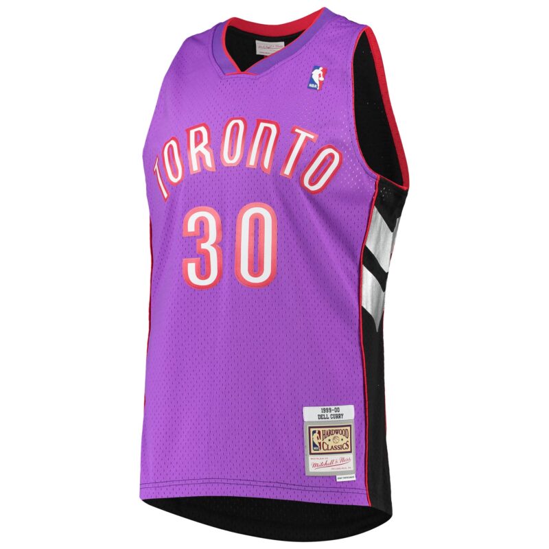 Dell Curry Toronto Raptors Mitchell & Ness 1999/00 Hardwood Classics Swingman Jersey - Purple - Image 2