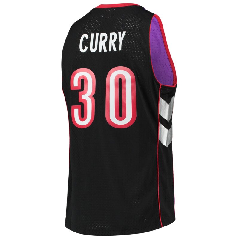Dell Curry Toronto Raptors Mitchell & Ness 1999/00 Hardwood Classics Swingman Jersey - Purple - Image 3
