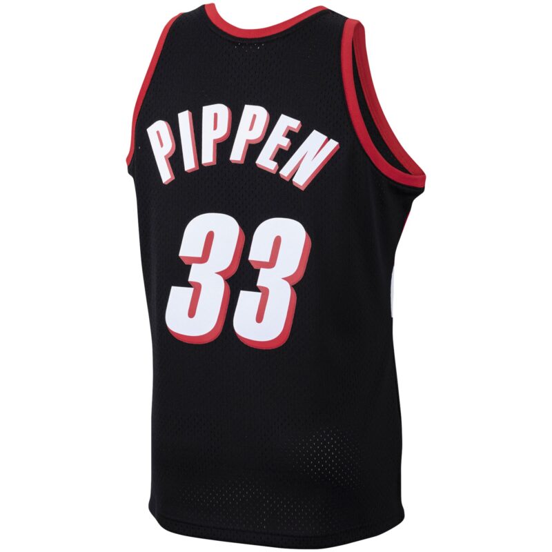 Scottie Pippen Portland Trail Blazers Mitchell & Ness 1999/00 Hardwood Classics Swingman Jersey - Black - Image 3