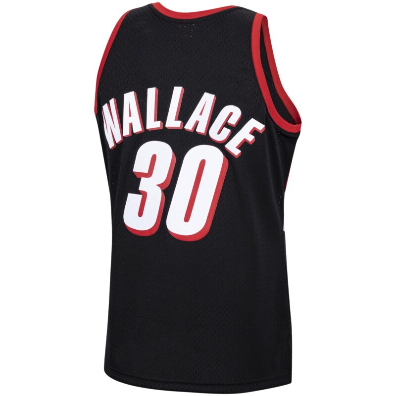 Rasheed Wallace Portland Trail Blazers Mitchell & Ness 1999/00 Hardwood Classics Swingman Jersey - Black - Image 3