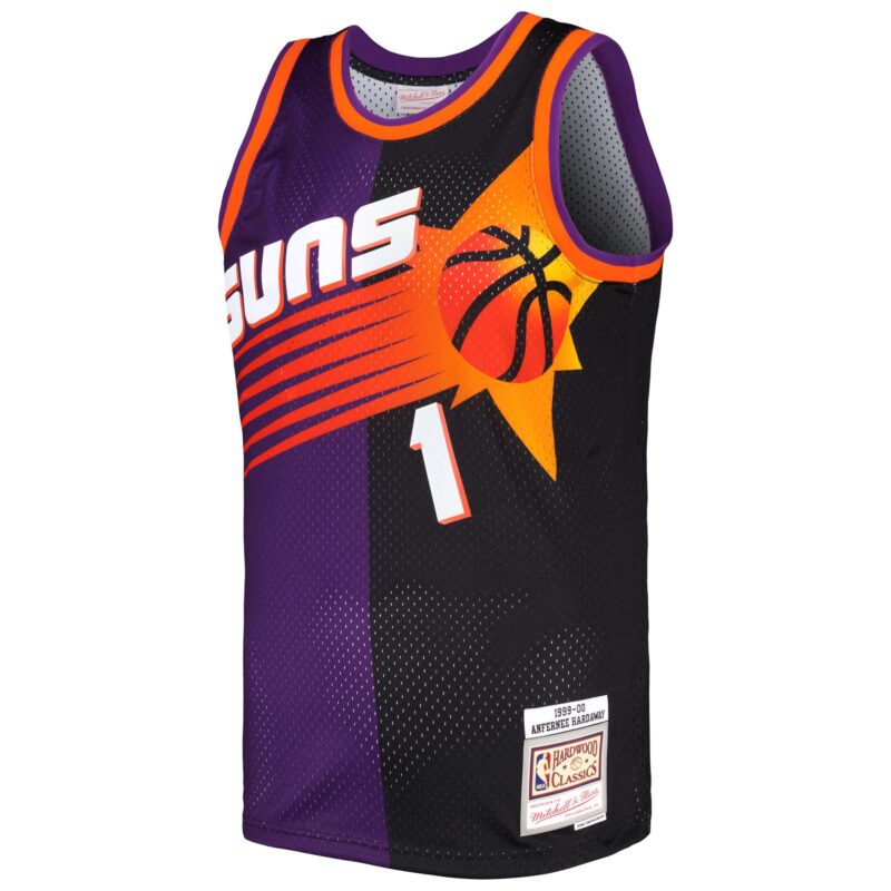 Penny Hardaway Phoenix Suns Mitchell & Ness Hardwood Classics 1999/00 Split Swingman Jersey - Purple/Black - Image 2