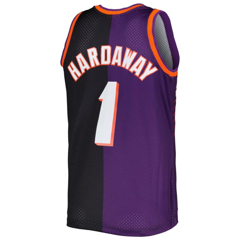 Penny Hardaway Phoenix Suns Mitchell & Ness Hardwood Classics 1999/00 Split Swingman Jersey - Purple/Black - Image 3