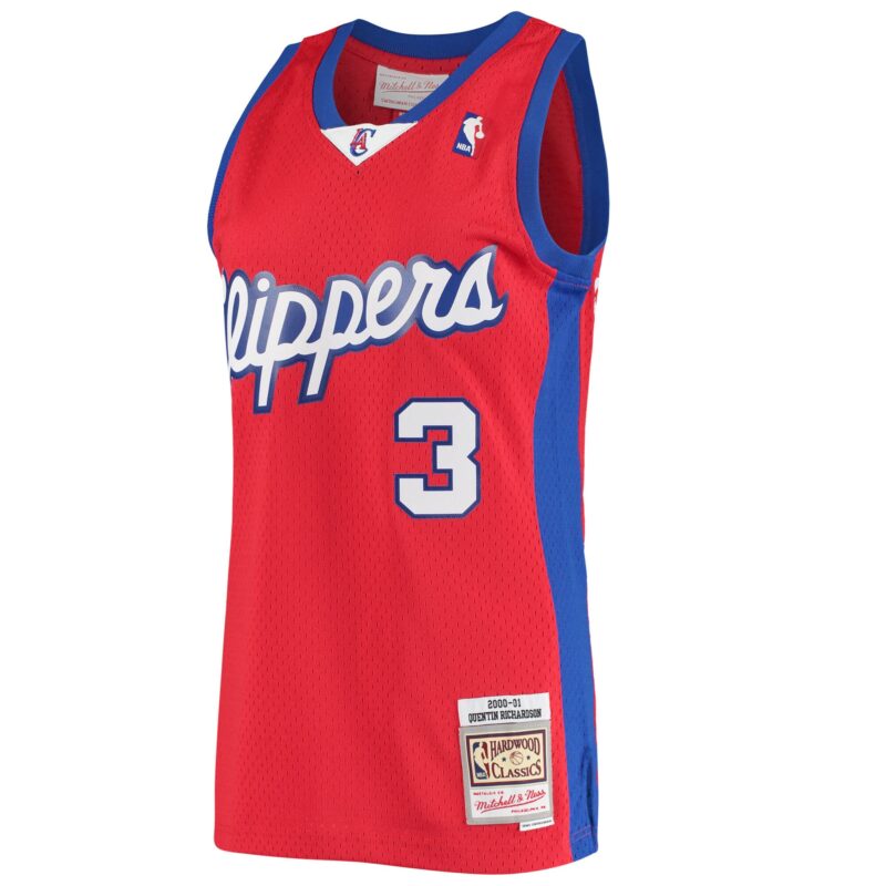 Quentin Richardson LA Clippers Mitchell & Ness 2000/01 Hardwood Classics Swingman Jersey - Red - Image 2