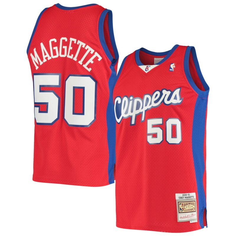 Corey Maggette LA Clippers Mitchell & Ness 2000/01 Hardwood Classics Swingman Jersey - Red