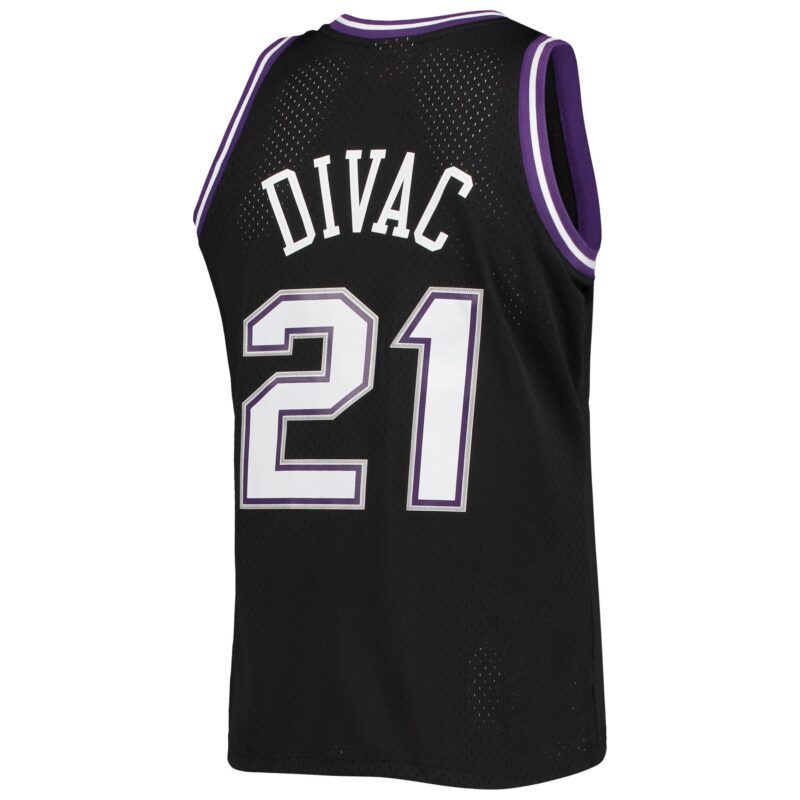 Vlade Divac Sacramento Kings Mitchell & Ness 2000/01 Hardwood Classics Swingman Jersey - Black - Image 3