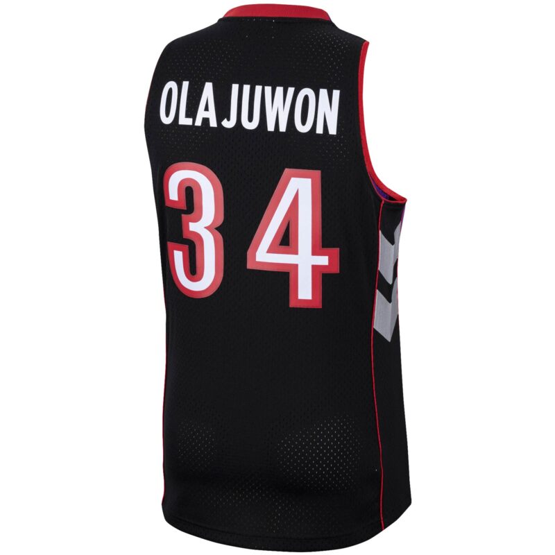 Hakeem Olajuwon Toronto Raptors Mitchell & Ness 2001/02 Hardwood Classics Swingman Jersey - Purple - Image 3