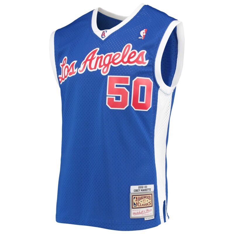 Corey Maggette LA Clippers Mitchell & Ness 2002/03 Hardwood Classics Swingman Jersey - Royal - Image 2