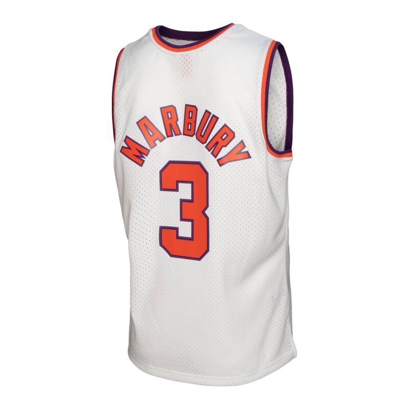 Stephon Marbury Phoenix Suns Mitchell & Ness 2002/03 Hardwood Classics Swingman Jersey - White - Image 3
