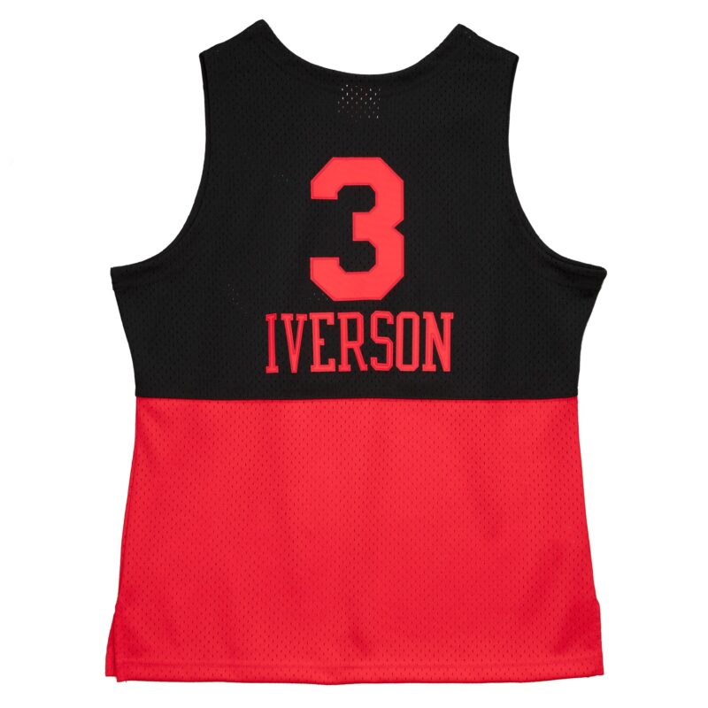 Allen Iverson Philadelphia 76ers Mitchell & Ness 2003/04 Hardwood Classics Reload 2.0 Swingman Jersey - Black - Image 3
