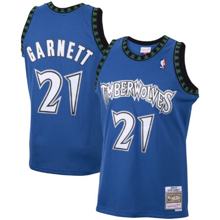 Kevin Garnett Minnesota Timberwolves Mitchell & Ness 2003/04 Hardwood Classics Swingman Jersey - Blue