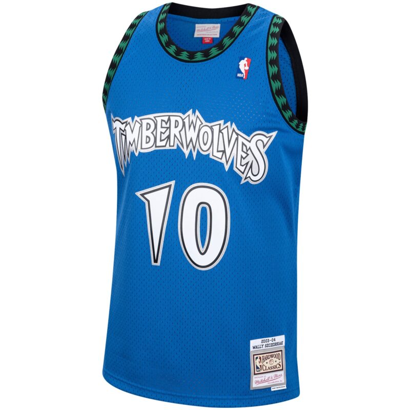 Wally Szczerbiak Minnesota Timberwolves Mitchell & Ness 2003/04 Hardwood Classics Swingman Jersey - Blue - Image 2