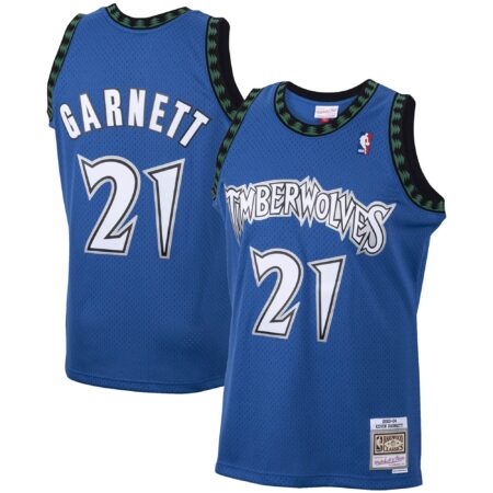 Kevin Garnett Minnesota Timberwolves Mitchell & Ness Big & Tall 2003/04 Hardwood Classics Swingman Jersey - Blue