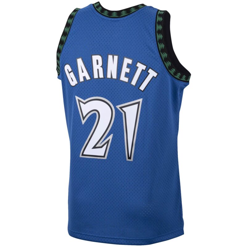 Kevin Garnett Minnesota Timberwolves Mitchell & Ness Big & Tall 2003/04 Hardwood Classics Swingman Jersey - Blue - Image 3