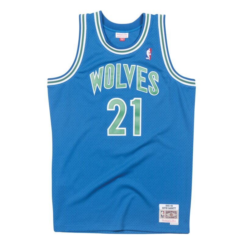 Kevin Garnett Minnesota Timberwolves Mitchell & Ness Big & Tall Hardwood Classics 2003/04 Swingman Jersey - Blue - Image 2
