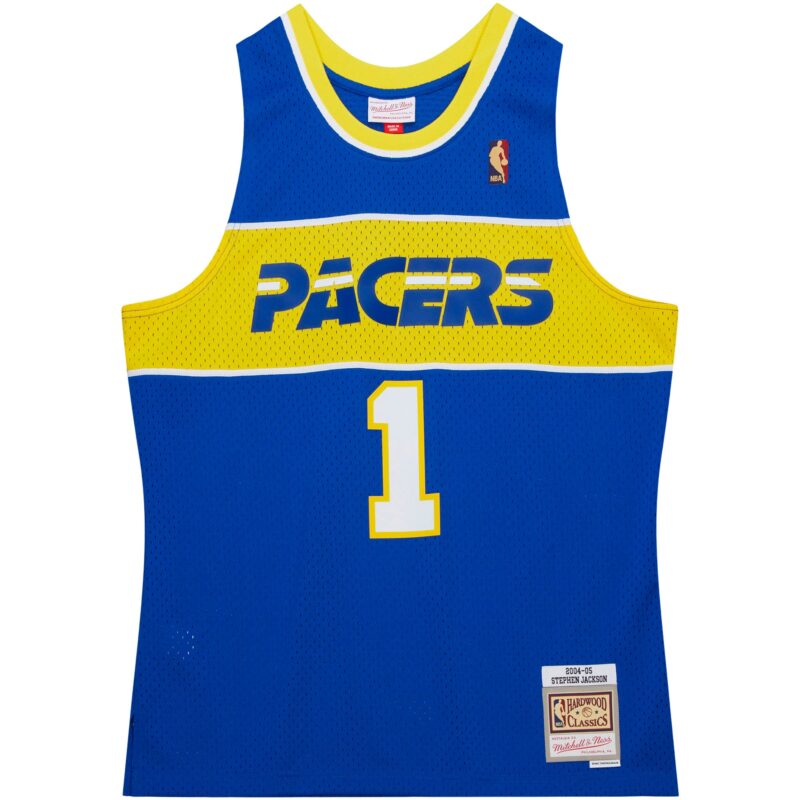 Stephen Jackson Indiana Pacers Mitchell & Ness 2004/05 Hardwood Classics Swingman Jersey - Royal - Image 2