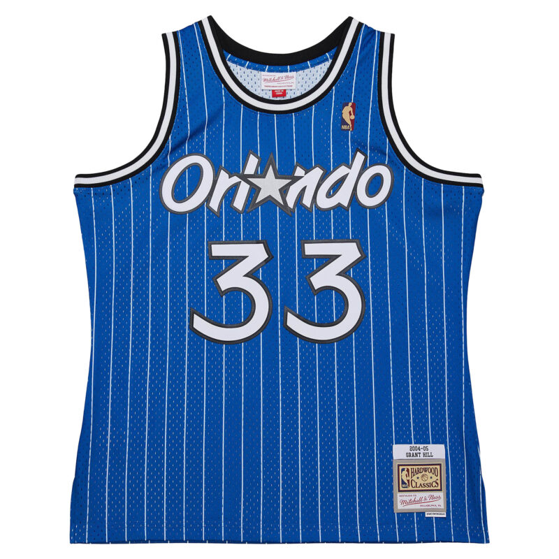 Grant Hill Orlando Magic Mitchell & Ness 2004/05 Hardwood Classics Swingman Jersey - Blue - Image 2