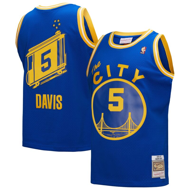 Baron Davis Golden State Warriors Mitchell & Ness Hardwood Classics 2004/05 Swingman Jersey - Royal