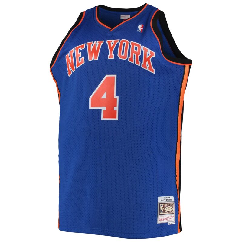 Nate Robinson New York Knicks Mitchell & Ness 2005/06 Big & Tall Hardwood Classics Swingman Jersey - Blue - Image 2