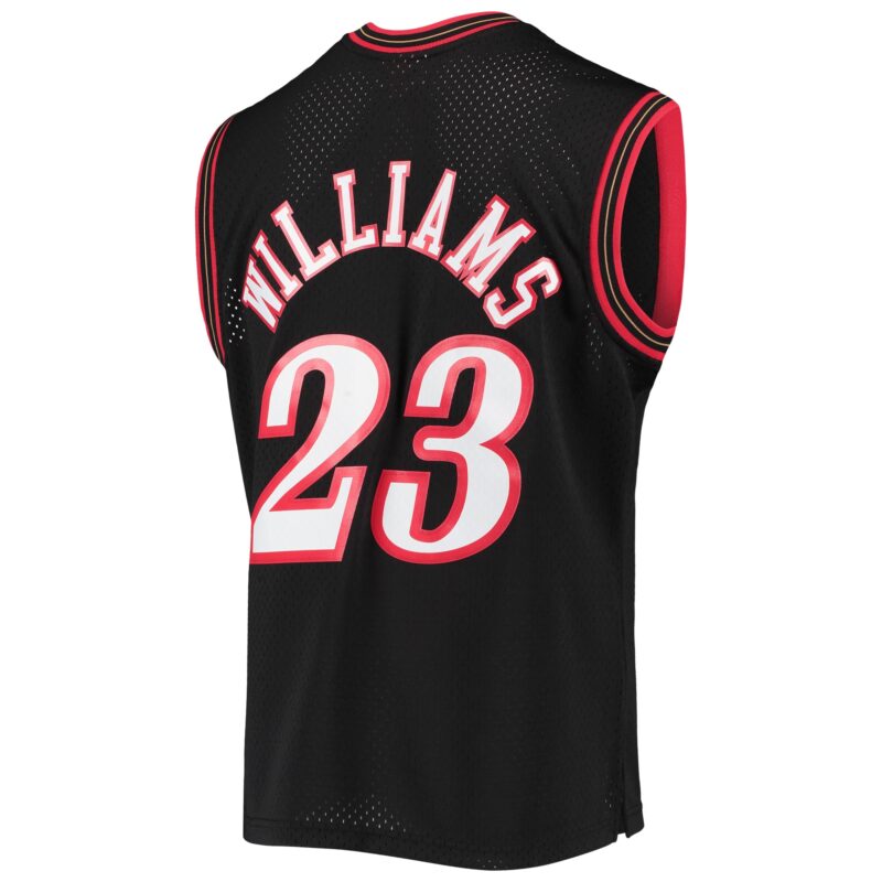 Lou Williams Philadelphia 76ers Mitchell & Ness 2005/06 Hardwood Classics Swingman Jersey - Black - Image 3
