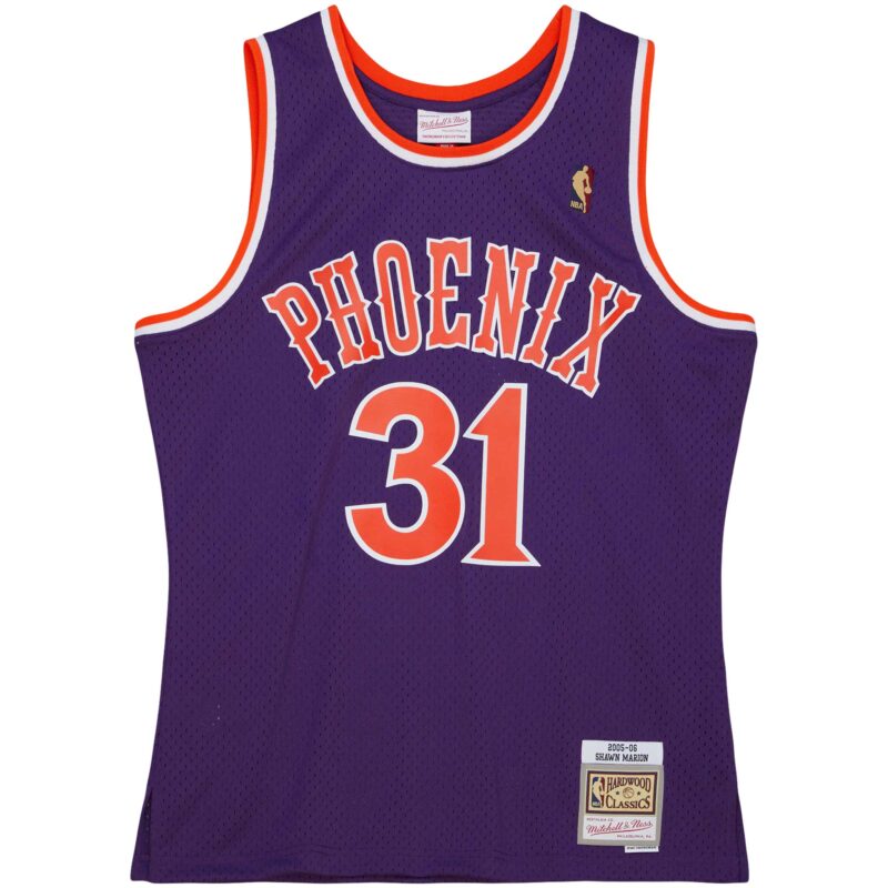 Shawn Marion Phoenix Suns Mitchell & Ness 2005/06 Hardwood Classics Swingman Jersey - Purple - Image 2