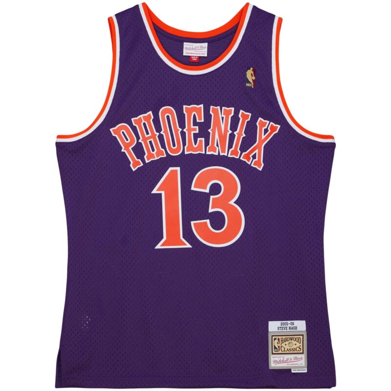 Steve Nash Phoenix Suns Mitchell & Ness 2005/06 Hardwood Classics Swingman Jersey - Purple - Image 2