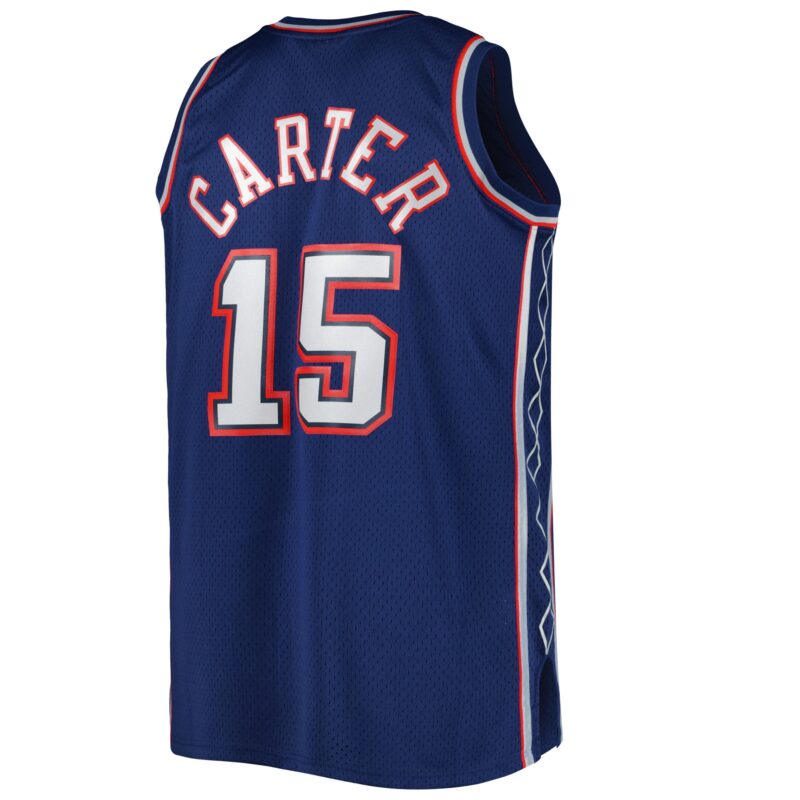 Vince Carter New Jersey Nets Mitchell & Ness Big & Tall Hardwood Classics 2006/07 Swingman Jersey - Navy - Image 3