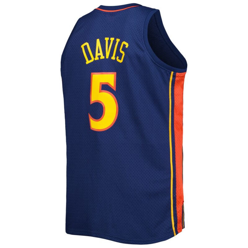 Baron Davis Golden State Warriors Mitchell & Ness Big & Tall Hardwood Classics 2006/07 Swingman Jersey - Navy - Image 3