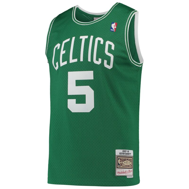 Kevin Garnett Boston Celtics Mitchell & Ness 2007/08 Hardwood Classics Swingman Jersey - Kelly Green - Image 2