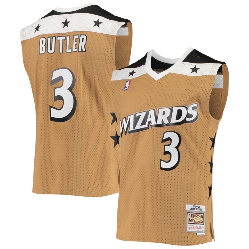 Caron Butler Washington Wizards Mitchell & Ness 2007/08 Hardwood Classics Swingman Jersey - Gold