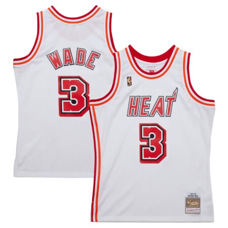 Dwyane Wade Miami Heat Mitchell & Ness 2007/08 Hardwood Classics Swingman Jersey - White