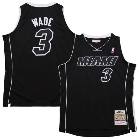 Dwyane Wade Miami Heat Mitchell & Ness 2011/12 Hardwood Classics Jersey - Black