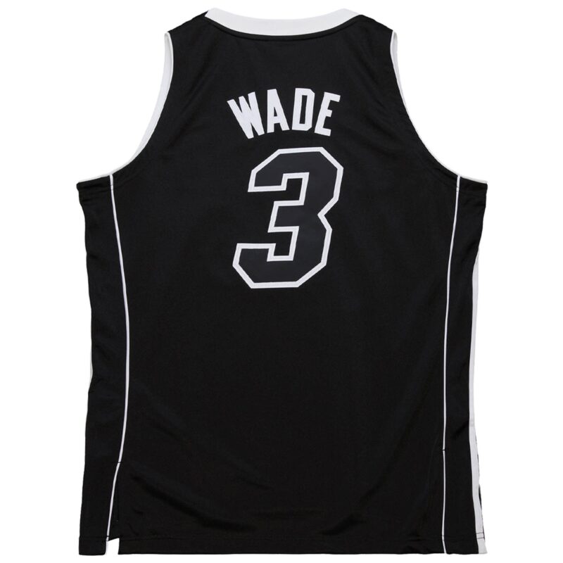 Dwyane Wade Miami Heat Mitchell & Ness 2011/12 Hardwood Classics Jersey - Black - Image 3