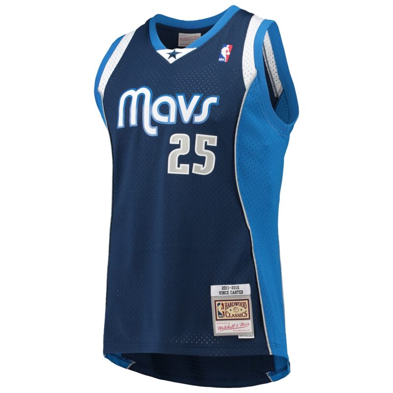 Vince Carter Dallas Mavericks Mitchell & Ness 2011/12 Hardwood Classics Swingman Jersey - Navy - Image 2
