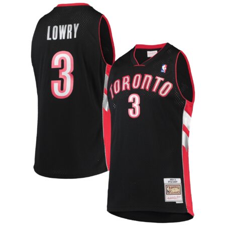 Kyle Lowry Toronto Raptors Mitchell & Ness 2012/13 Hardwood Classics Swingman Jersey - Black