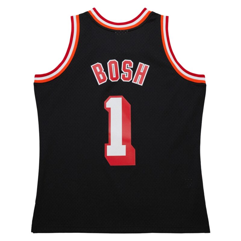 Chris Bosh Miami Heat Mitchell & Ness 2013/14 Hardwood Classics Swingman Jersey - Black - Image 3