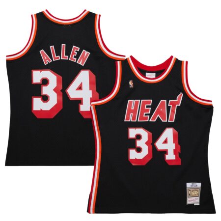 Ray Allen Miami Heat Mitchell & Ness 2013/14 Hardwood Classics Swingman Jersey - Black