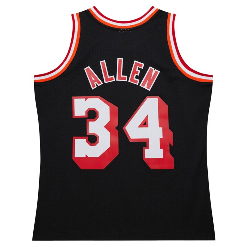Ray Allen Miami Heat Mitchell & Ness 2013/14 Hardwood Classics Swingman Jersey - Black - Image 3