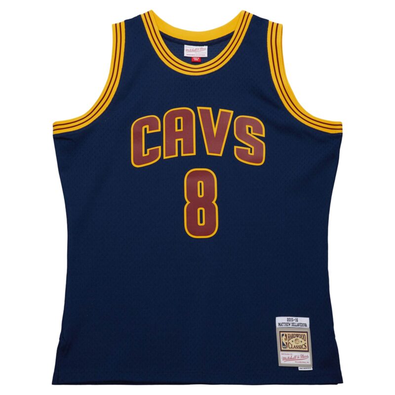 Matthew Dellavedova Cleveland Cavaliers Mitchell & Ness 2015/16 Hardwood Classics Swingman Jersey - Navy - Image 2