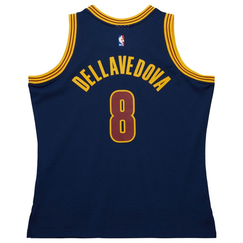 Matthew Dellavedova Cleveland Cavaliers Mitchell & Ness 2015/16 Hardwood Classics Swingman Jersey - Navy - Image 3
