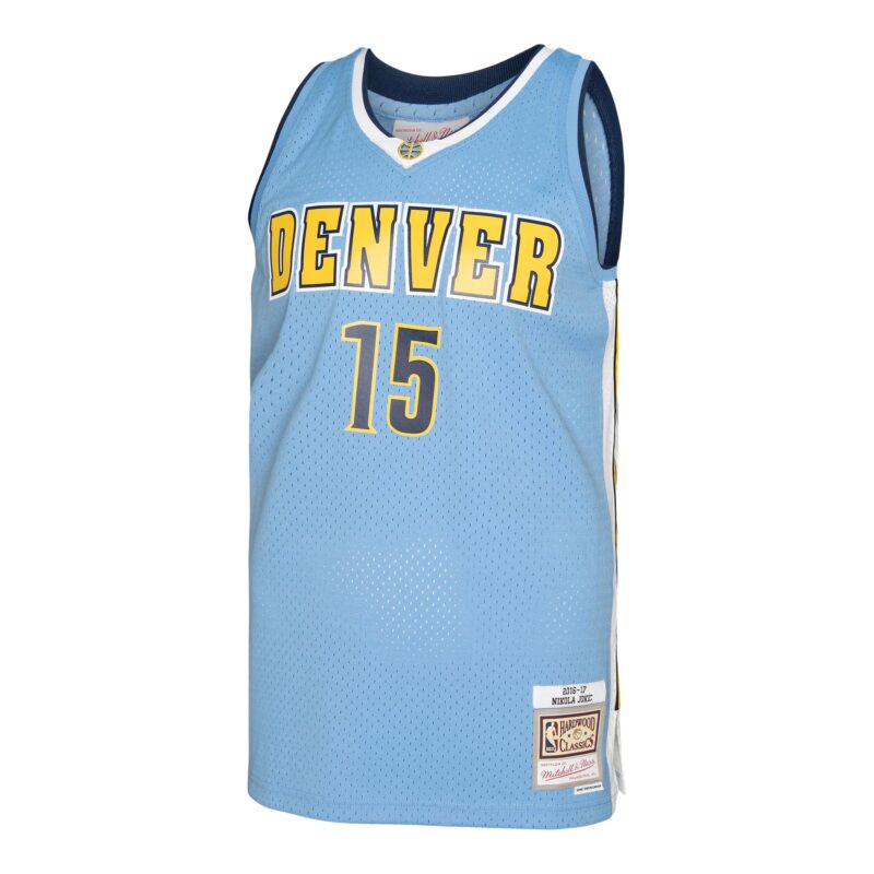 Nikola Jokic Denver Nuggets Mitchell & Ness 2016/17 Swingman Jersey - Light Blue - Image 2