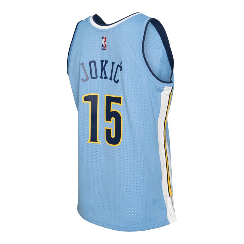 Nikola Jokic Denver Nuggets Mitchell & Ness 2016/17 Swingman Jersey - Light Blue - Image 3