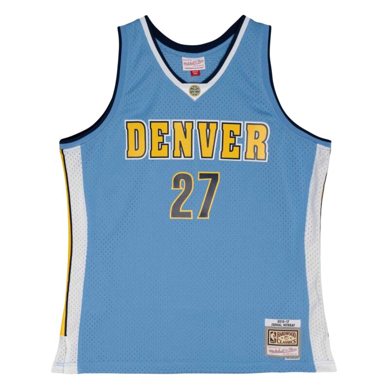 Jamal Murray Denver Nuggets Mitchell & Ness 2016/17 Throwback Swingman Jersey - Powder Blue - Image 2