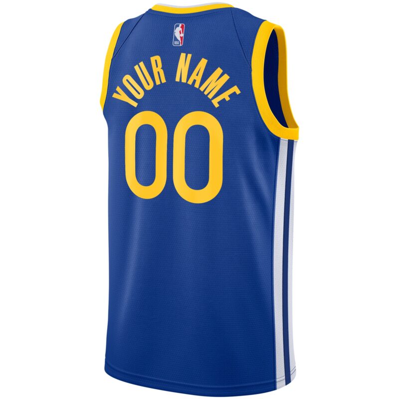 Golden State Warriors Unisex 2019/20 Custom Swingman Jersey - Royal - Icon Edition - Image 3