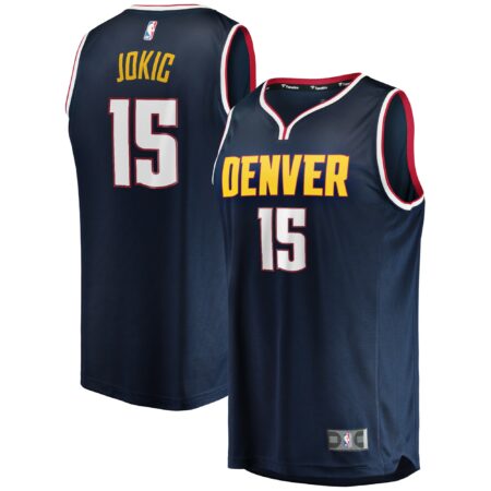 Nikola Jokic Denver Nuggets 2019/20 Fast Break Player Jersey - Icon Edition - Navy