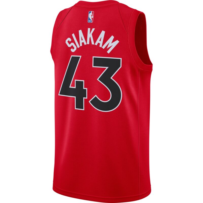 Pascal Siakam Toronto Raptors 2020/21 Icon Swingman Jersey - Red - Image 3