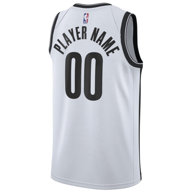 Brooklyn Nets 2020/21 Swingman Custom Jersey - Association Edition - White - Image 3