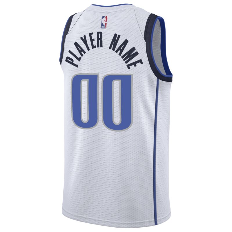 Dallas Mavericks 2020/21 Swingman Custom Jersey - Association Edition - White - Image 3